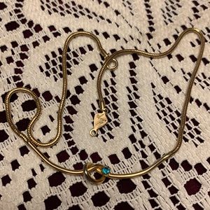 Vtg. Biagi Gold/Silver Tone Love Knot Necklace